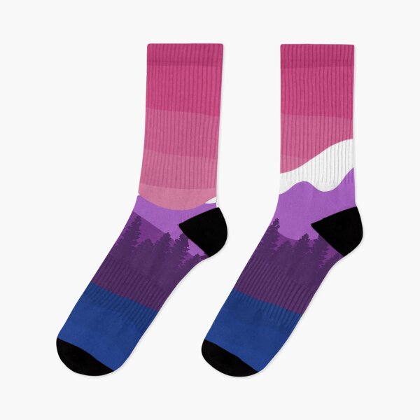 Item preview, Bisexual Pride Mountainous Landscape designed and sold by izzychar.