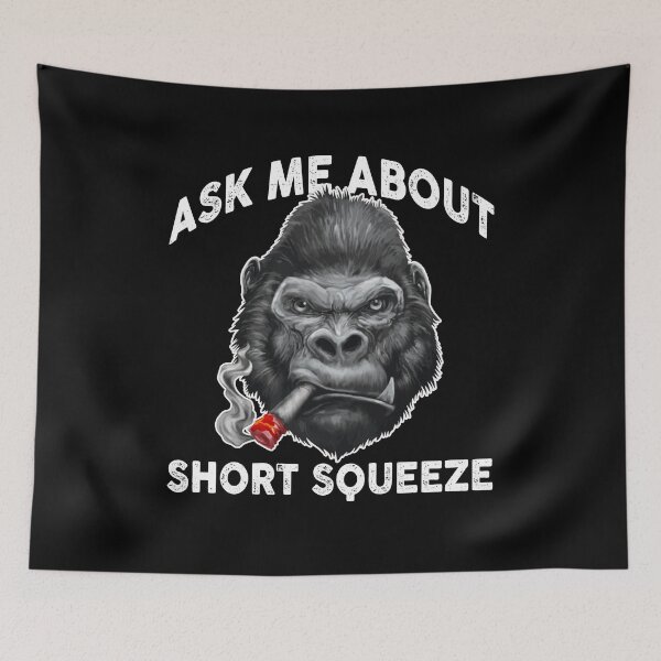 Item preview, Ask Me About Short Squeeze Stonk Ape designed and sold by Dressed For  Duty.