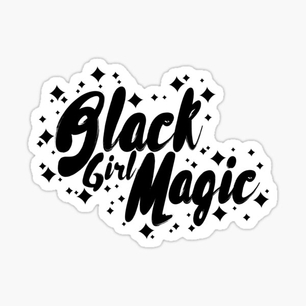 Black Woman Praying, Black Woman, Black Girl Magic Sticker