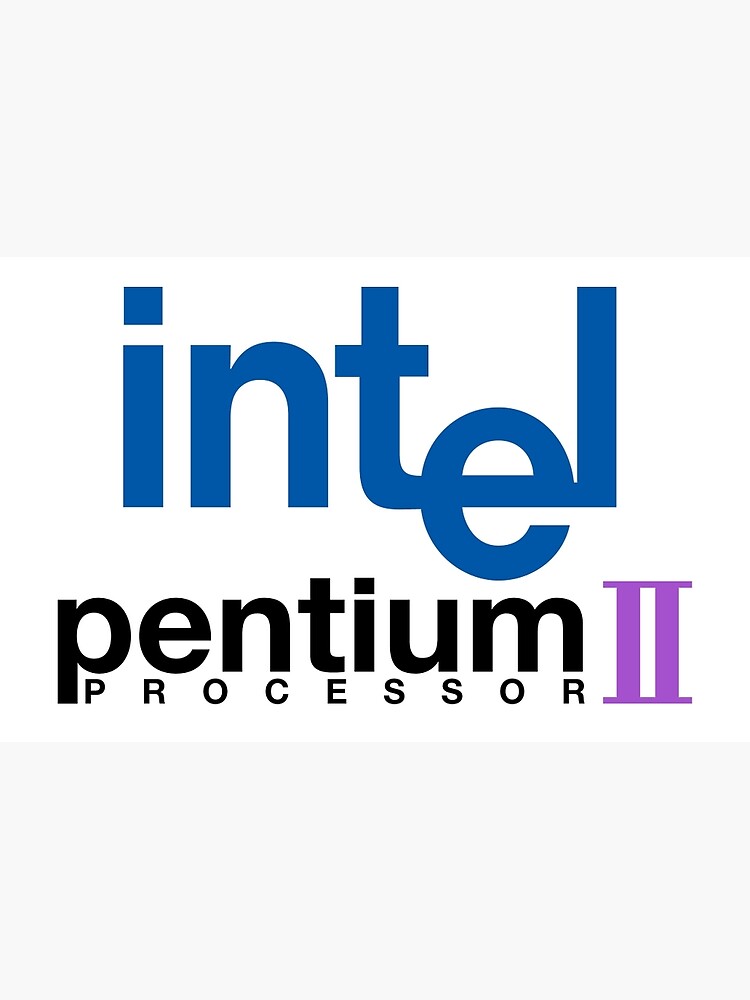 Intel Pentium Ii Logo Art Print For Sale By Beccaooo Redbubble 0053