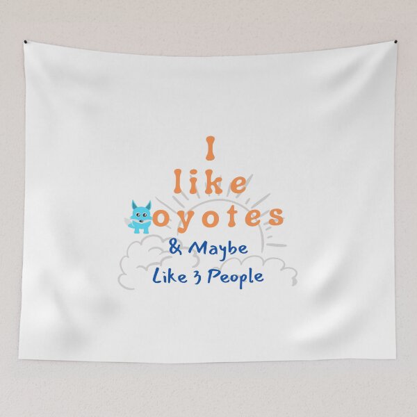 Item preview, Coyotes Lover, Maybe Like 3 People Retro Gift designed and sold by DKA-2ndBoy.