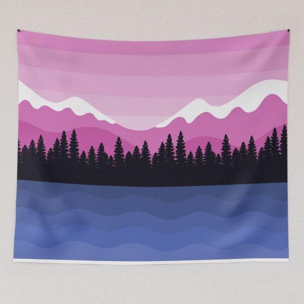 Item preview, Bubblegum Mountainous Landscape designed and sold by izzychar.