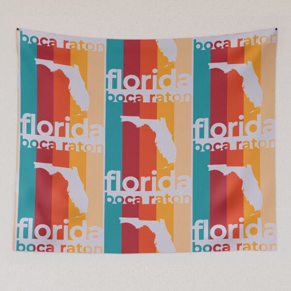 Item preview, Boca Raton Florida Retro  designed and sold by LuciDigitalShop.
