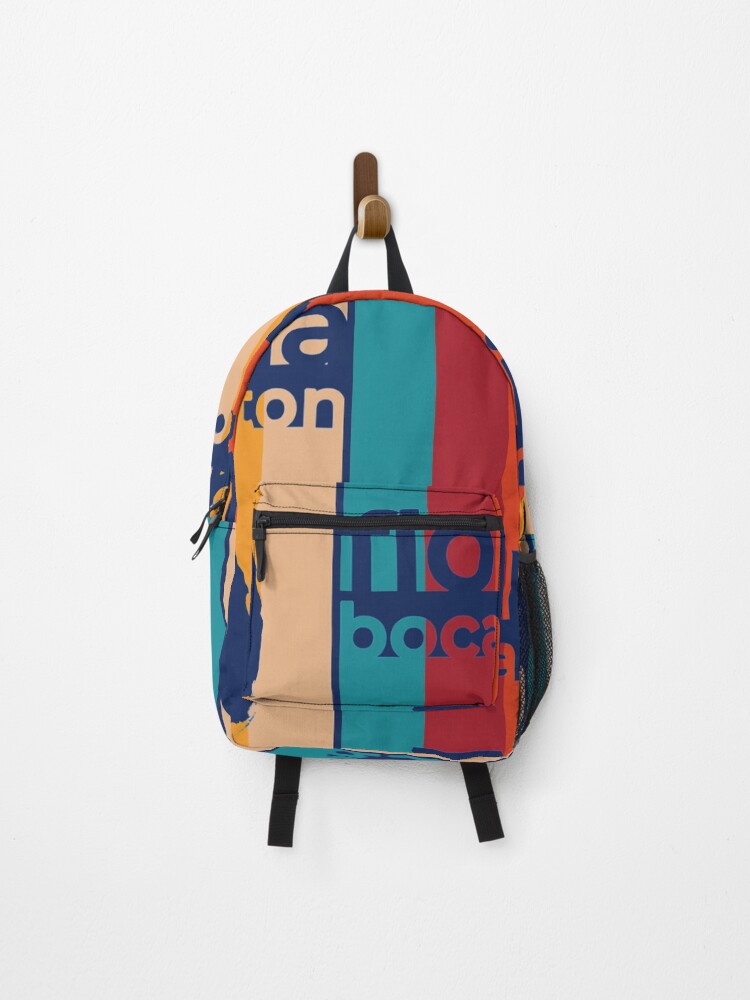 Thumbnail 1 of 3, Backpack, Boca Raton Florida Retro designed and sold by LuciDigitalShop.