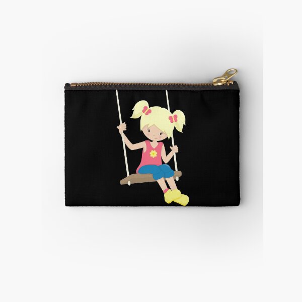 Item preview, Recess Fun Blond Girl Swinging designed and sold by TheRecessFilm.