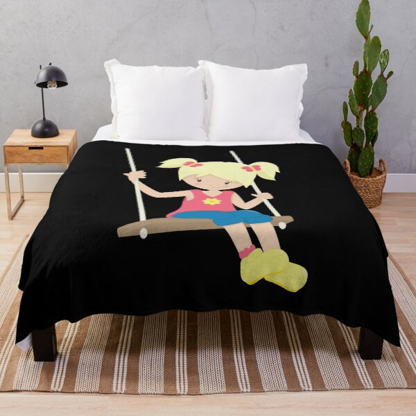 Item preview, Recess Fun Blond Girl Swinging designed and sold by TheRecessFilm.