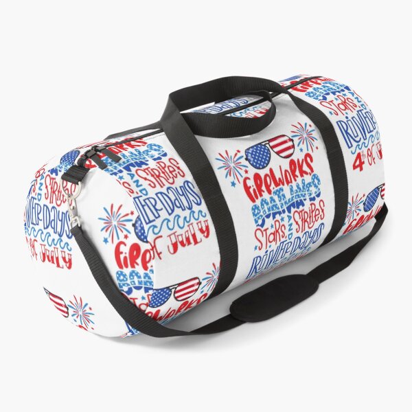 Item preview, Fireworks boat waves stars and stripes river days designed and sold by WaveOcean123.