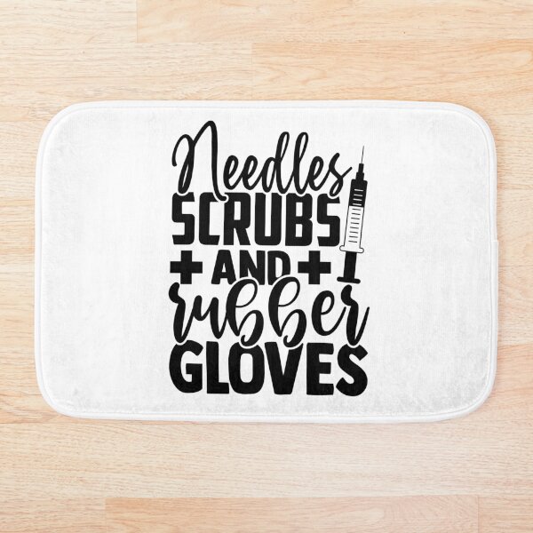 Item preview, Needles Scrubs and Rubber Gloves designed and sold by PrevailCreative.