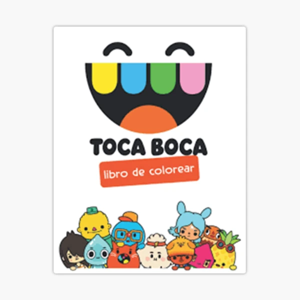 Coloring Toca Boca children have breakfast