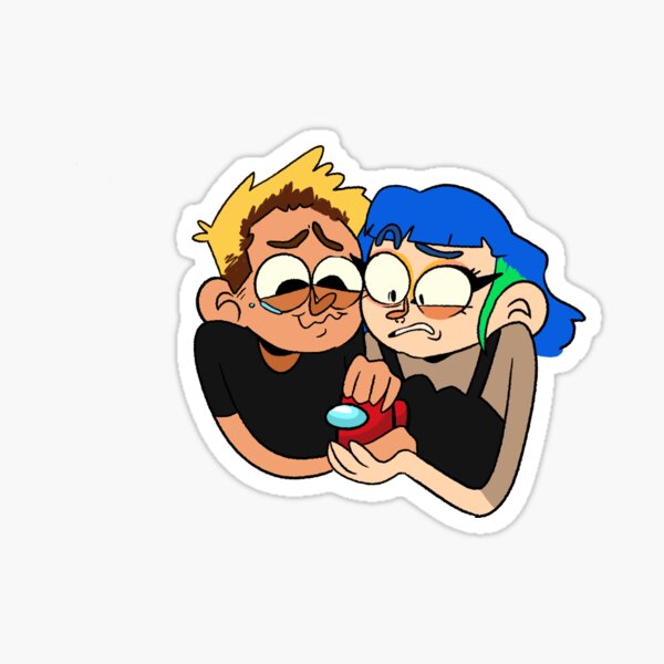 Nicole And Edward From Arcade Craniacs Sticker For Sale By Phioodle Redbubble