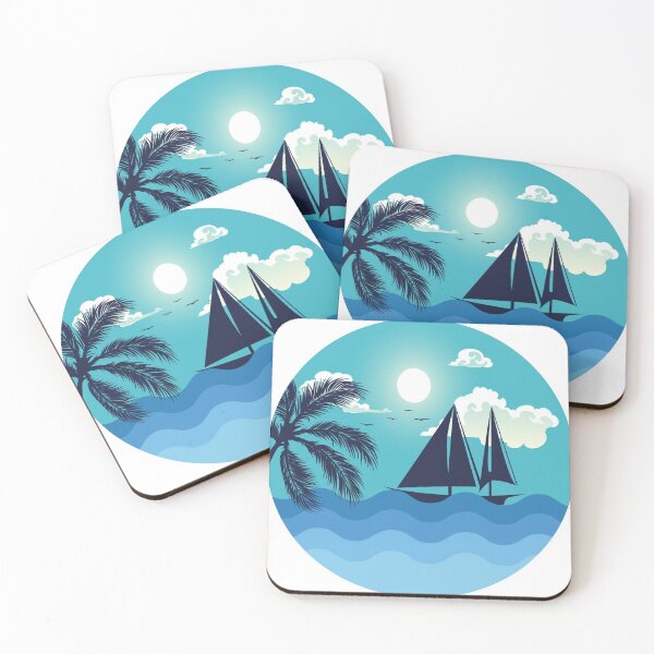 Item preview, Palm Tree Island designed and sold by artmadeinheaven.