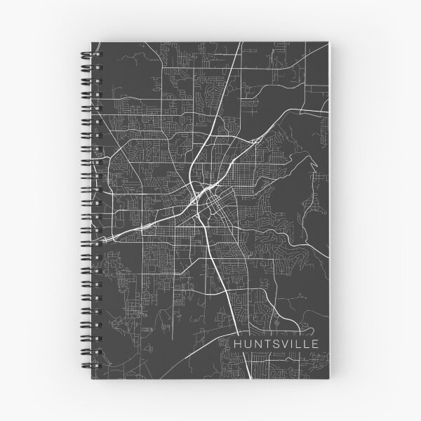 Item preview, Huntsville Map, USA - Gray designed and sold by MainStreetMaps.