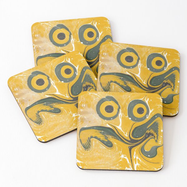 Item preview, Owl Face Marble Art designed and sold by artimeencf.