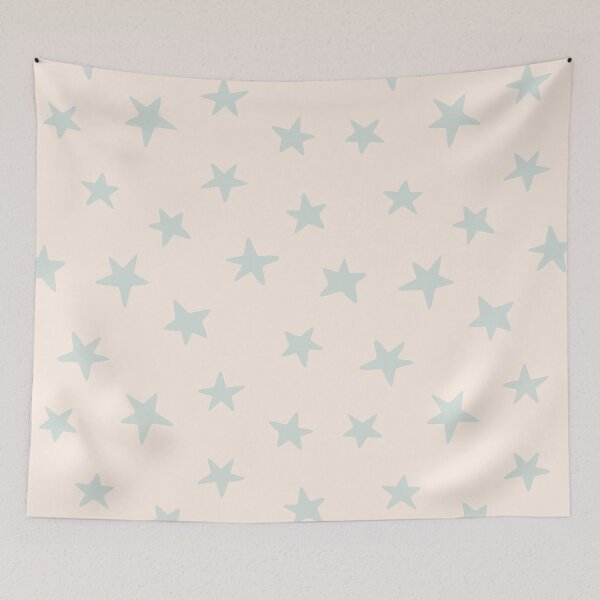 Item preview, Pink on Blue stars designed and sold by duvet-day.