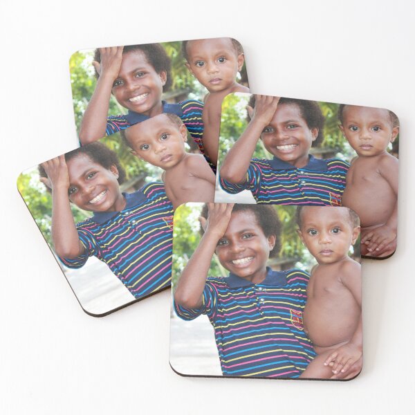 Item preview, Papuan Girl with Baby  designed and sold by BenClarkImagery.