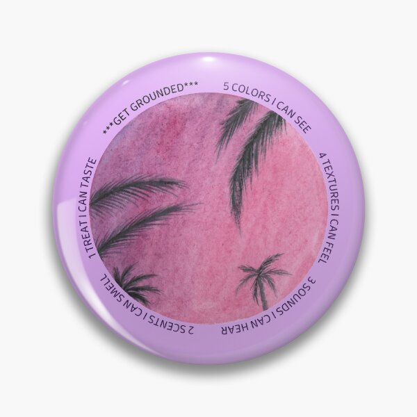 Item preview, Overwhelmed, stop and ground, look around... Mindfulness using the five senses, grounding technique. You will get through this, you are worthy and deserving of care. designed and sold by Orianah.