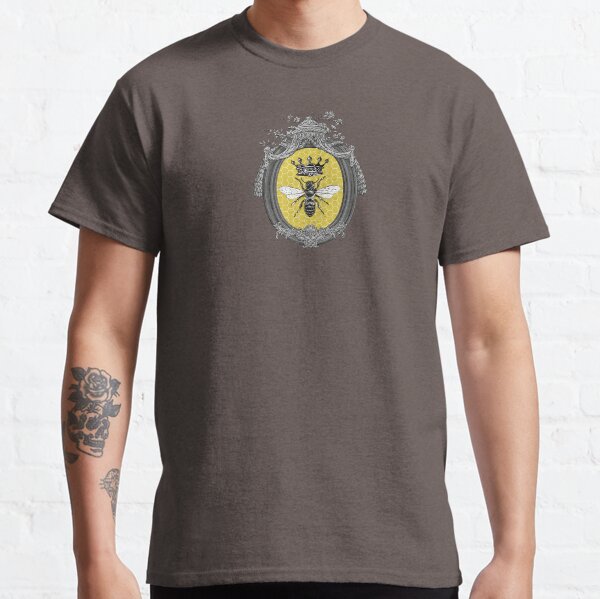 Queen Bee | Vintage Honey Bees | Honeycomb Patterns | Classic T-Shirt