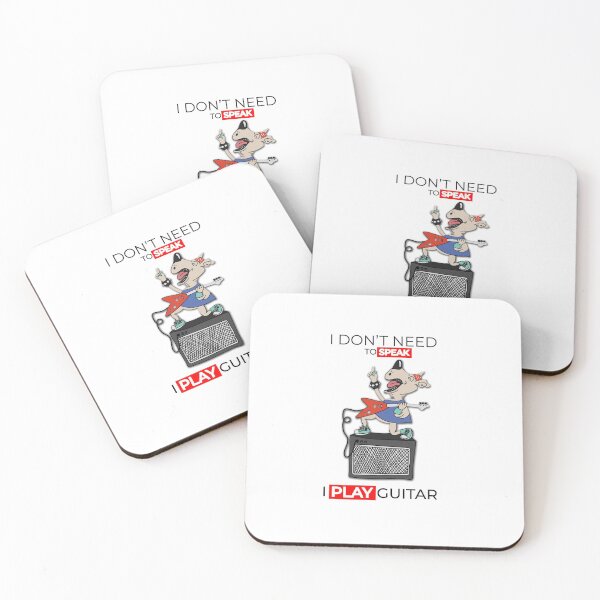 Item preview, Dog playing guitar with  funny quotes designed and sold by THEHERTZ.