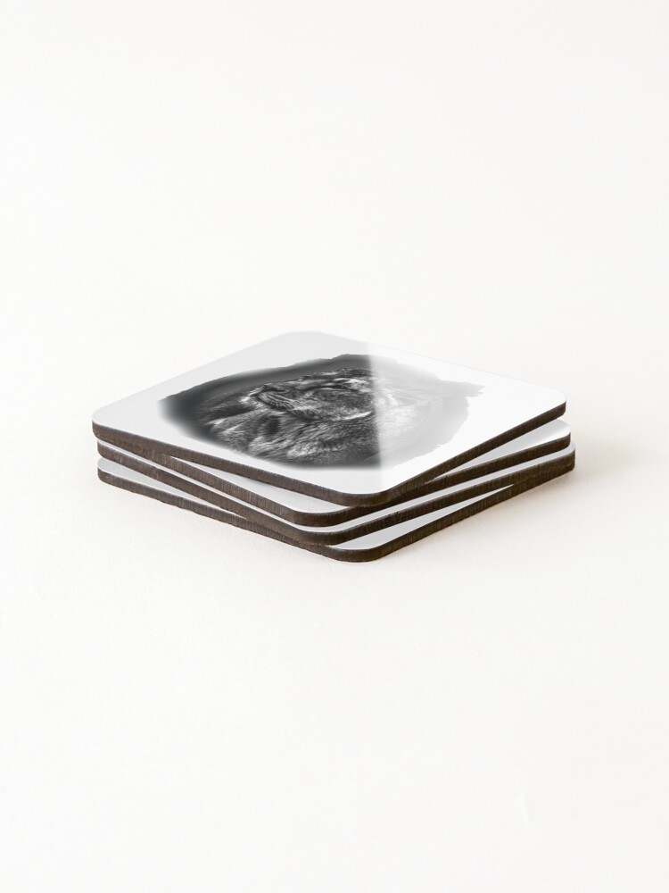Thumbnail 4 of 5, Coasters (Set of 4), lion designed and sold by Rmms.