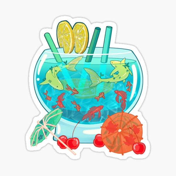 Item preview, Lemon Shark Fish Bowl designed and sold by CinnamonToasten.