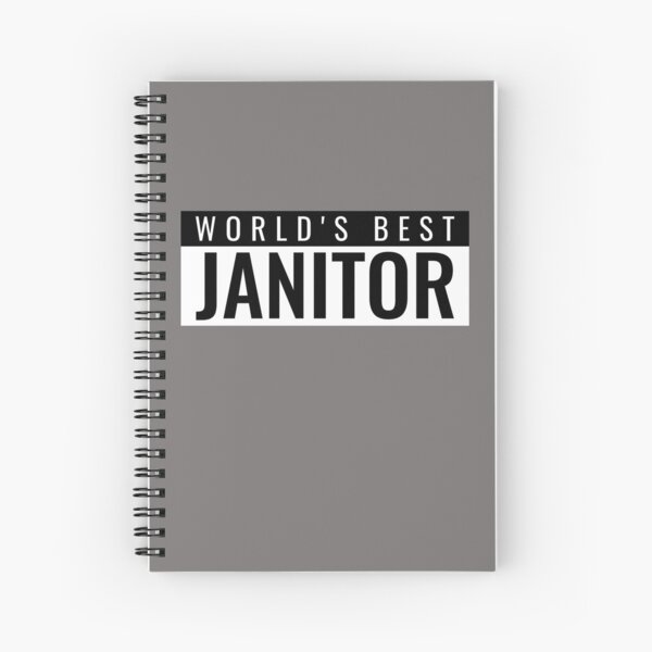 World's Best Janitor Spiral Notebook