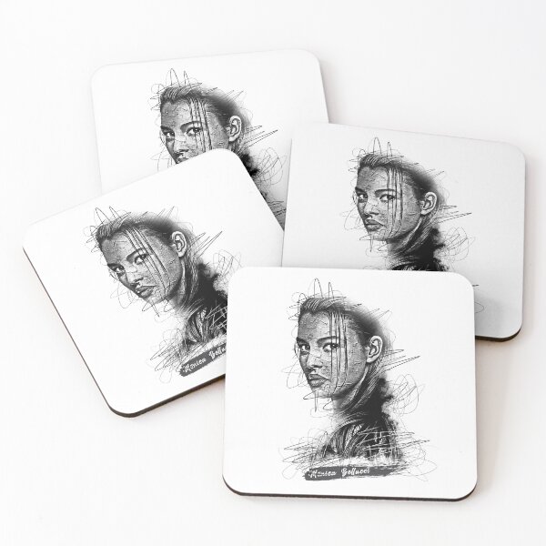 Item preview, Monica Bellucci Abstract Sketch Art, Monica Bellucci Sketch designed and sold by graphic-genie.