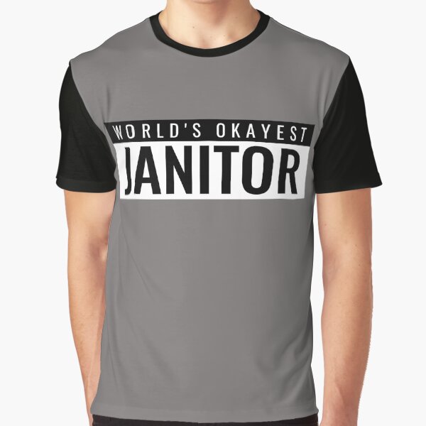 World's Okayest Janitor Graphic T-Shirt