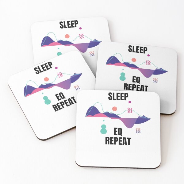 Item preview, Eat Sleep EQ Repeat, Music Producer Graphic designed and sold by Amovar.