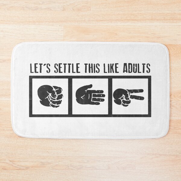 Item preview, Let's Settle This Like Adults Rock Paper designed and sold by MistyHiccup.