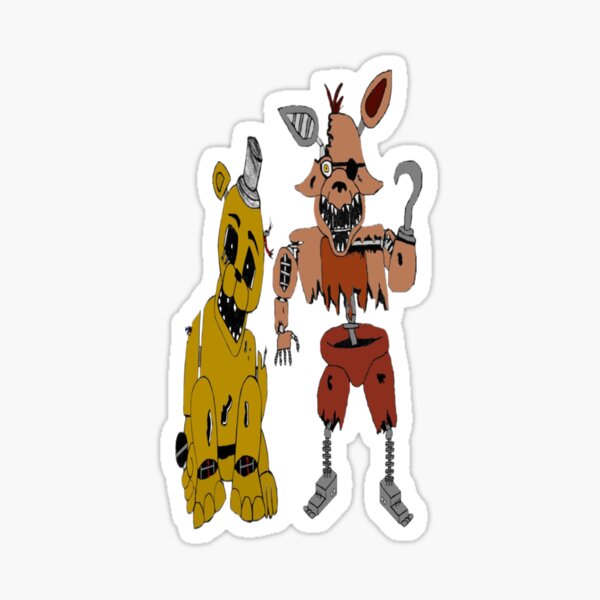 Withered foxy five nights at freddys 2 Sticker for Sale by teraMerchShop