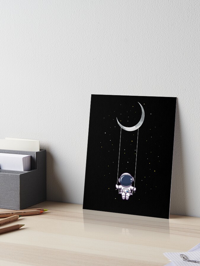 アート・デザイン・音楽 The Moon Belongs to Everyone Skeleton swinging from the moon