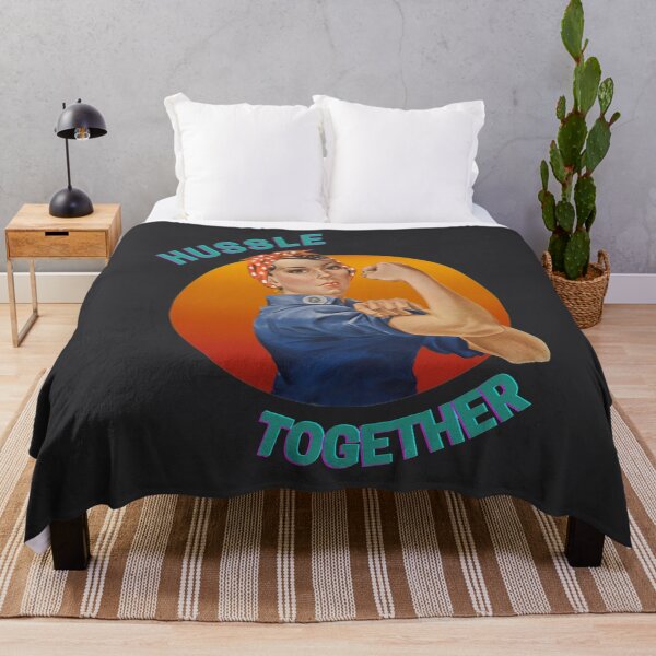 Item preview, RETRO SUNSET LABOR DAY ROSIE THE RIVETER INCLUSIVE QUOTE designed and sold by ASOE.