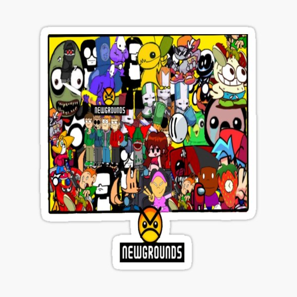 newgrounds-characters-sticker-by-jtdrew1-redbubble