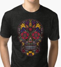Tag der Toten Sugar Skull Dark Vintage T-Shirt
