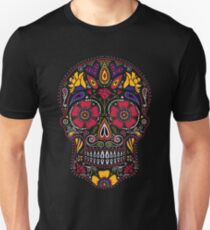 Day of the Dead Sugar Skull Dark Slim Fit T-Shirt