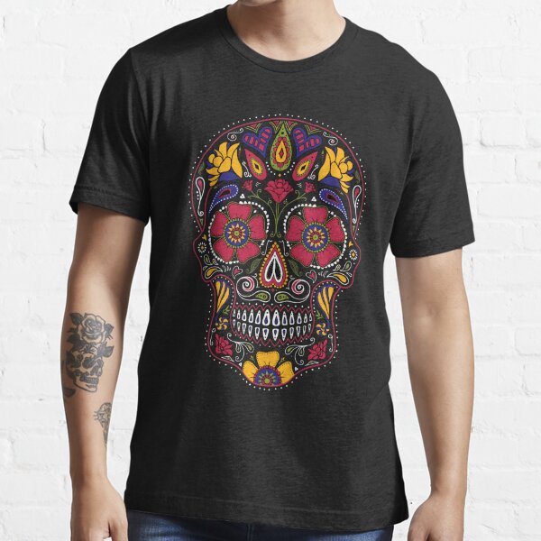 Day of the Dead Sugar Skull Dark Essential T-Shirt