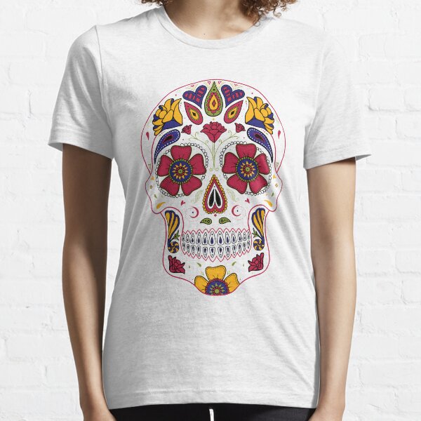 Day of the Dead Sugar Skull Dark Essential T-Shirt