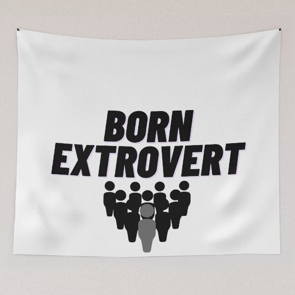 Item preview, Born Extrovert, Leadership Inspiration Graphic designed and sold by Amovar.