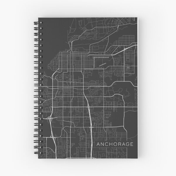 Item preview, Anchorage Map, USA - Gray designed and sold by MainStreetMaps.