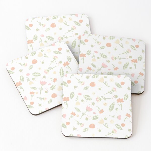 Item preview, Minimalistic Flowers Design - Soft Pastel Colours designed and sold by HJacka.