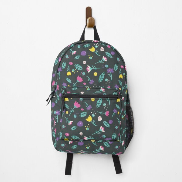 Item preview, Minimalistic Flowers Design - Bold Colourful Variety on Dark Background designed and sold by HJacka.