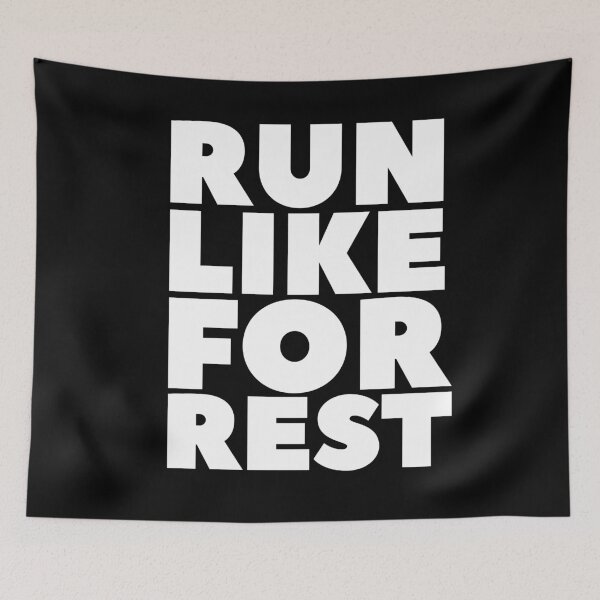 Item preview, Run Like Forrest Funny Trending Motivation Quote For Running Lovers designed and sold by Urosek.