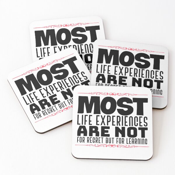 Item preview, Most life experiences are not for regret but for learning t-shirt  designed and sold by Frangi_Pane_ Magazine.