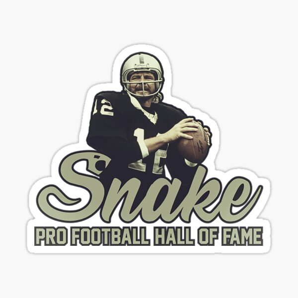 'Raiders T-ShirtSnake_ Ken Stabler HOF' Sticker for Sale by LarSallen