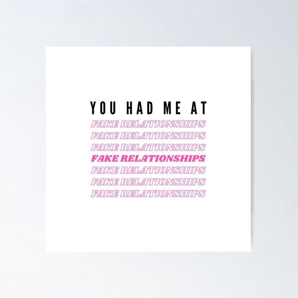Item preview, You Had Me At Fake Relationships - Romance Trope designed and sold by WhipsAndKisses.
