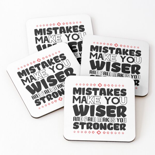 Item preview, Mistakes make you Wiser and pain makes you stronger t-shirt  designed and sold by Frangi_Pane_ Magazine.