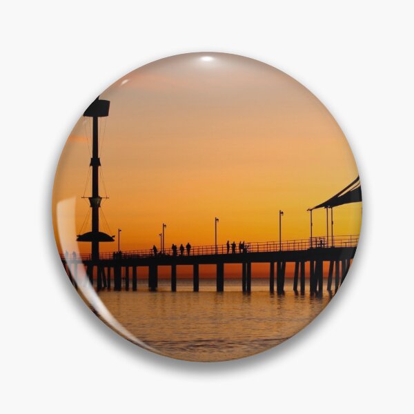 Item preview, Sunset Silhouette at Brighton Jetty designed and sold by BenClarkImagery.