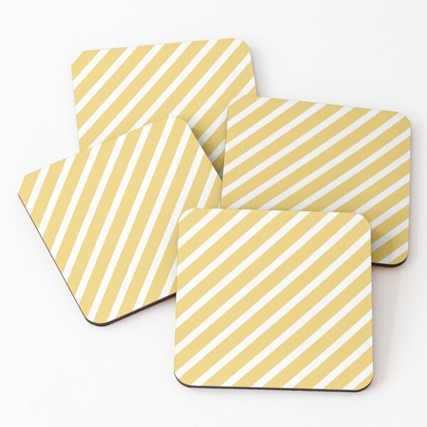 Item preview, Chrome yellow and white angled line stroke pattern designed and sold by smartcircle.