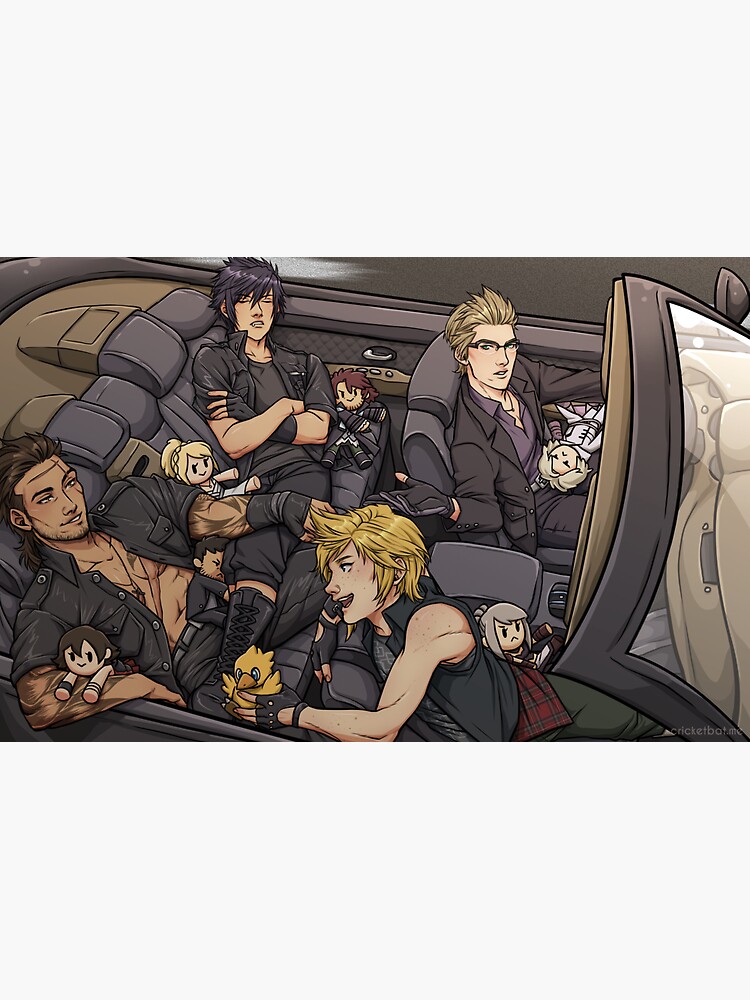 Thumbnail 3 of 3, Sticker, FFXV Print designed and sold by cricketbat.