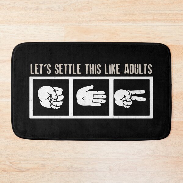 Item preview, Let's Settle This Like Adults Rock Paper designed and sold by MistyHiccup.